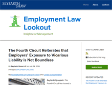 Tablet Screenshot of laborandemploymentlawcounsel.com